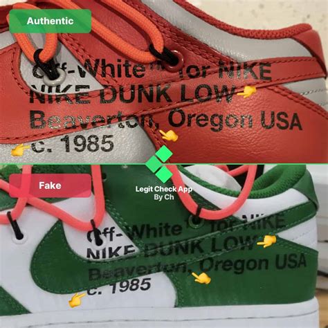 nike dunk low off white real vs fake|off white dunks all 50.